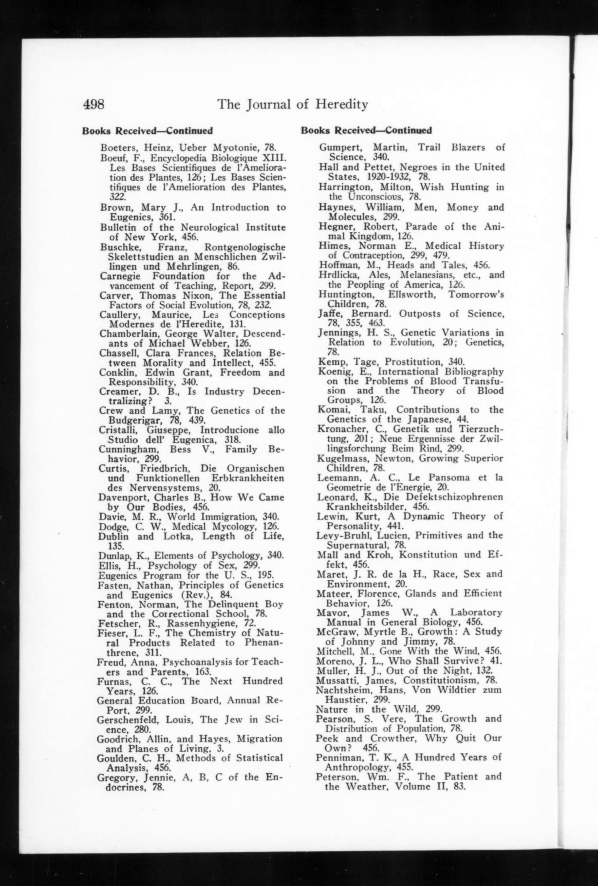 The Journal of Heredity 1936: Vol 27 Index : Free Download, Borrow 